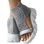 Sandales compensées tressées Sorra 