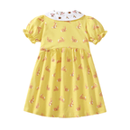 Robe pour fille à imprimé lapin mignon et manches bouffantes