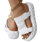 Sandales à plateforme en maille de Marseille 