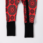 Vibrant Red Sushi Roll Print Baby Romper