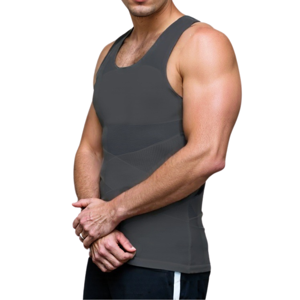 MaxFit Pro: Men's Slimming & Body Sculpting Sleeveless Top