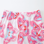 Sparkly Butterfly Ruffle Top & Shorts Set