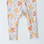 Colorful Mickey-Inspired Print Baby Romper