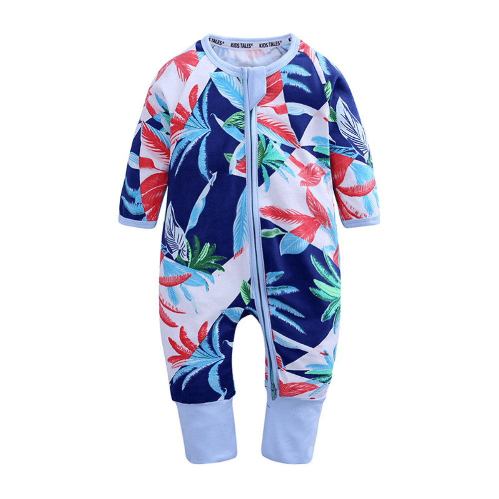 Adorable Tropical Print Baby Romper