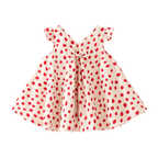 Girls Flutter Sleeve Bow Front Dress
