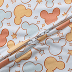 Colorful Mickey-Inspired Print Baby Romper