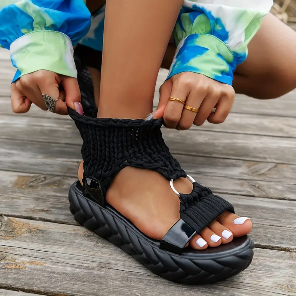 Sandales tressées Ibiza ColorPop 