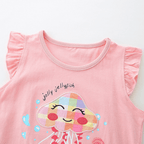 Jolly Jellyfish Ruffle Top & Rainbow Shorts Set