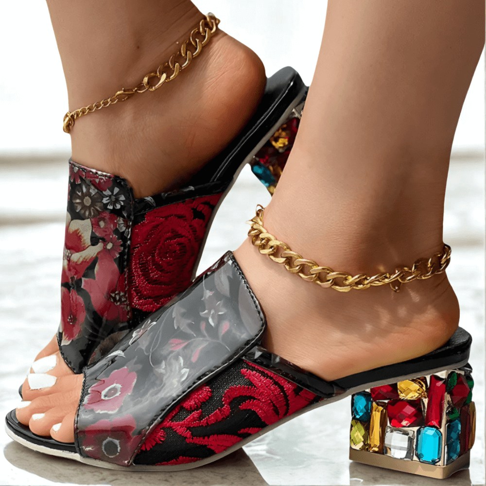 Serelina Gem Wedge Sandals