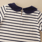 Sweetheart Striped Girls Long Sleeve Dress