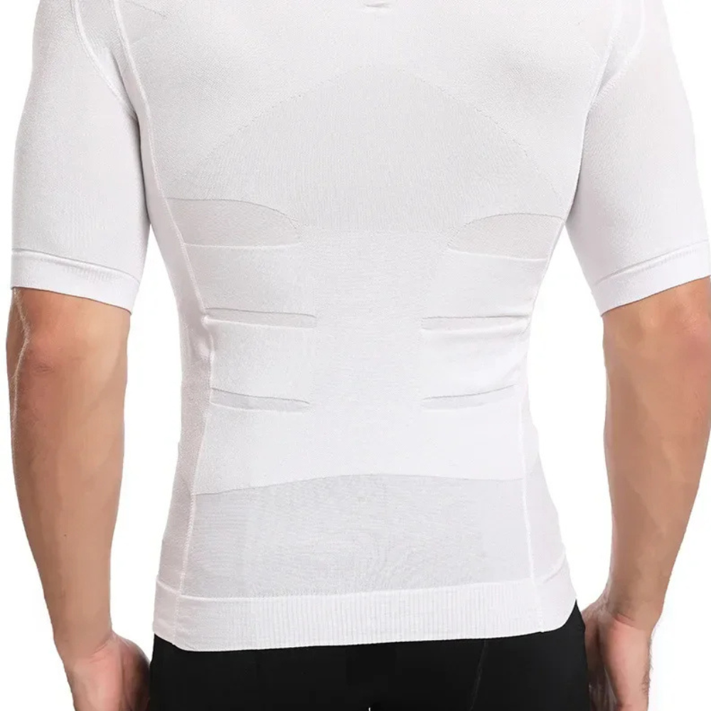 T-shirt gainant de compression pour homme