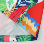 Robe d'été colorée à motif perroquet tropical pour filles