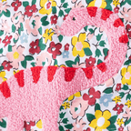 Girls Embroidered Dinosaur Floral Long Sleeve Dress