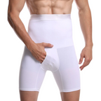 Short de compression sculptant ventre plat pour homme