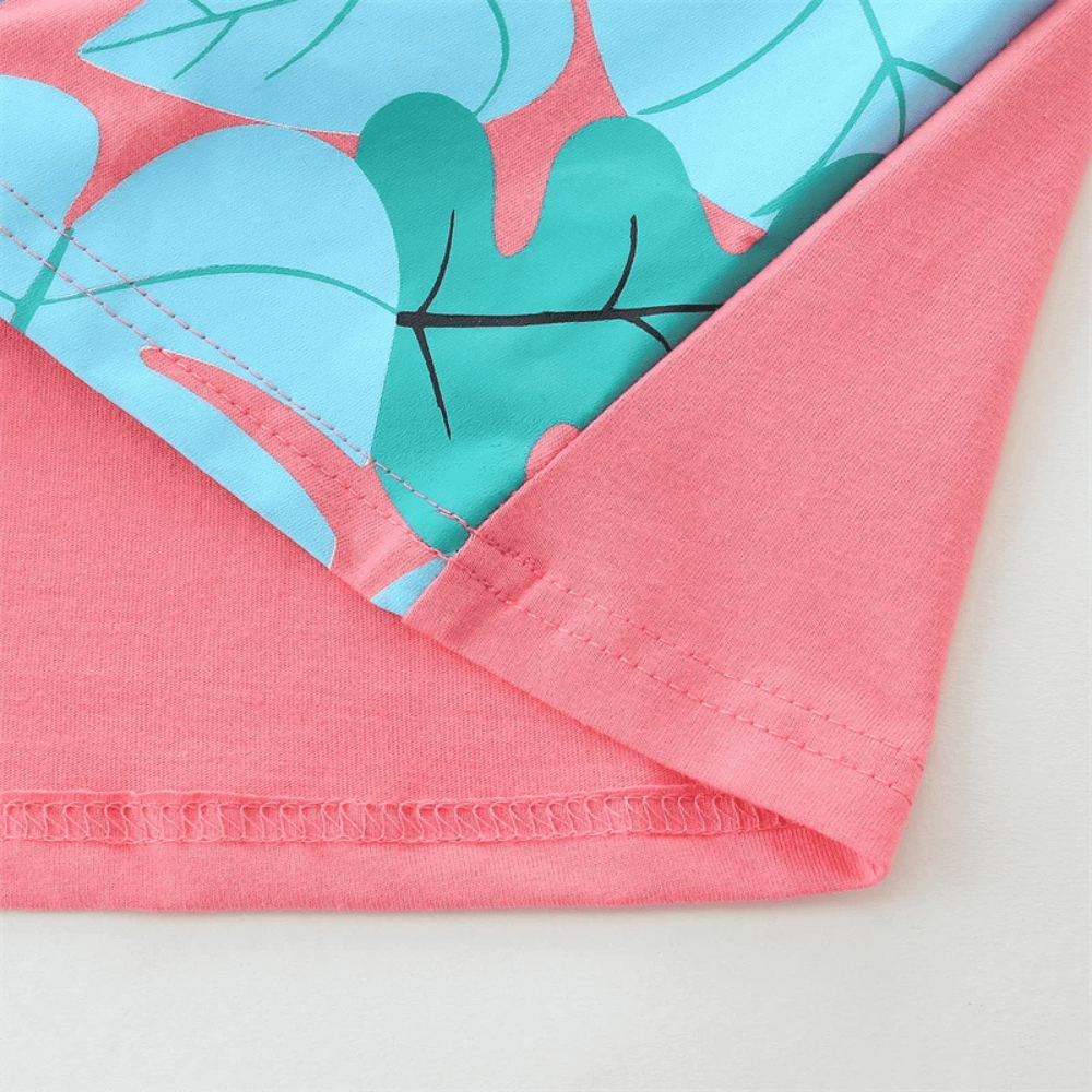 Robe d'été charmante pour filles avec motif cacatoès