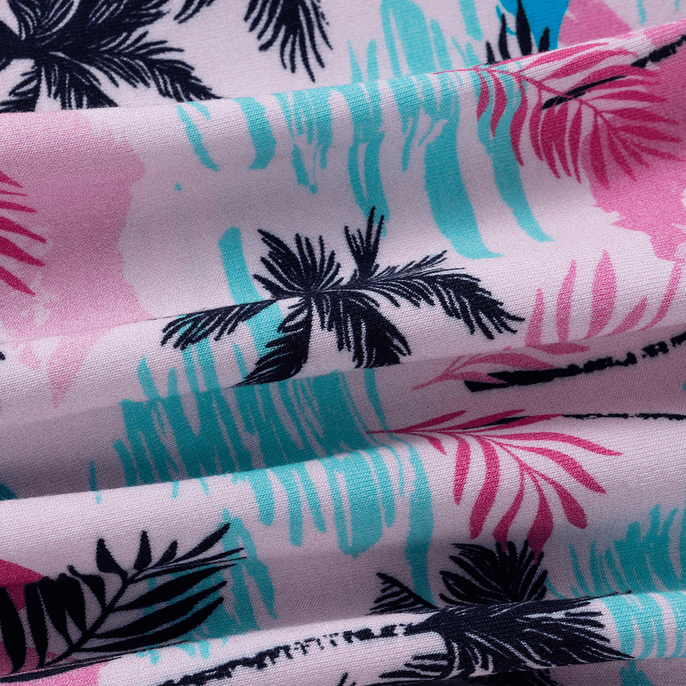 Lovely Tropical Sunset Print Baby Romper