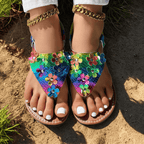 Floranta Shine Flat Sandals