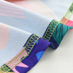 Robe d'été colorée à motif perroquet tropical pour filles