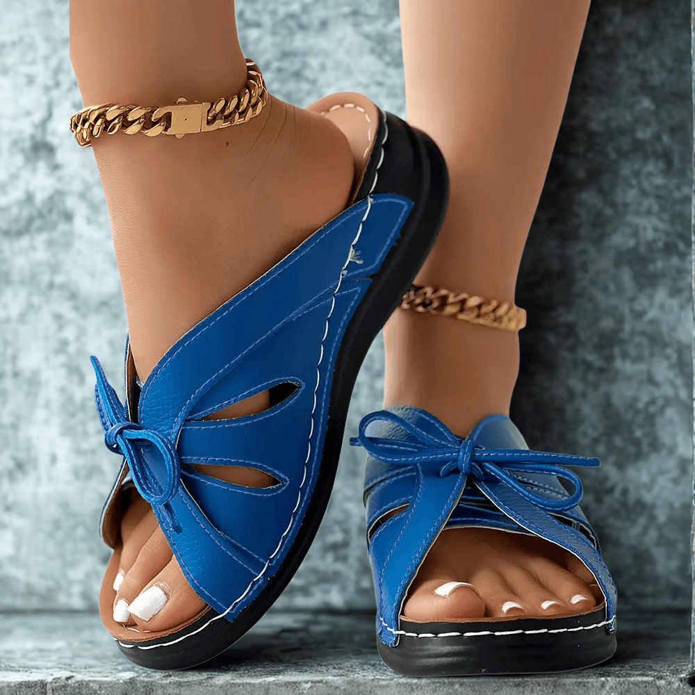 Sandales Soraya à cambrure souple et nœud 