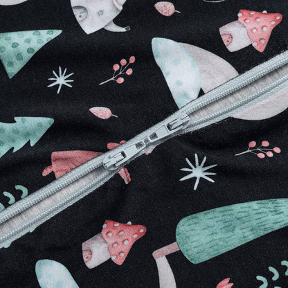 Cozy Baby Romper With Playful Print & Easy Zipper