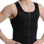 SweatMax : Gilet de compression sauna pour homme, favorisant la transpiration et la silhouette.