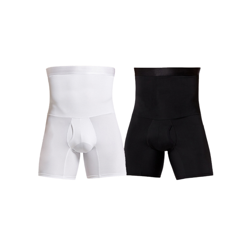 Short de compression sculptant ventre plat pour homme