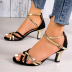 Luciana Bellezza Sandales à talons à lanières 