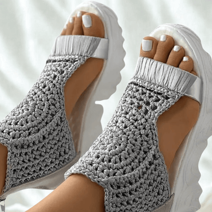 Sorra Braided Wedge Sandals