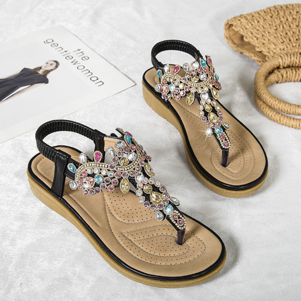 Sandales Ravello ornées de cristaux