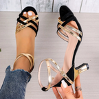 Luciana Bellezza Sandales à talons à lanières 