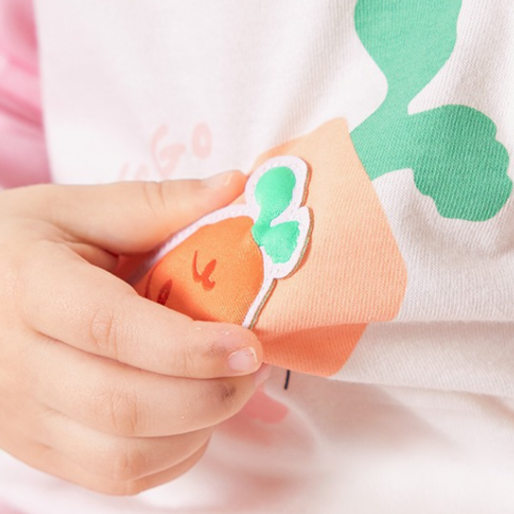 T-shirt à manches longues imprimé animal pour filles mignonnes