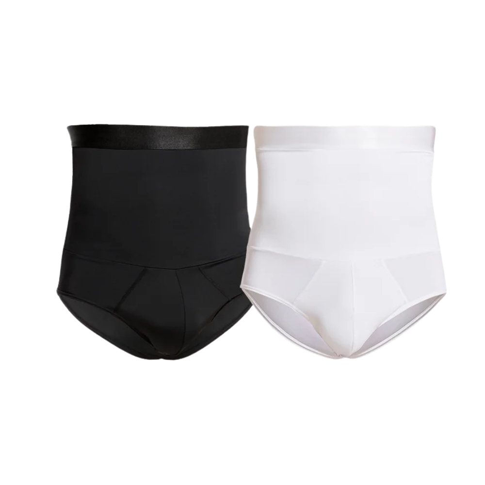 Sous-vêtements gainants amincissants taille haute pour hommes