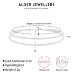Dainty Layered Waterproof Anklet