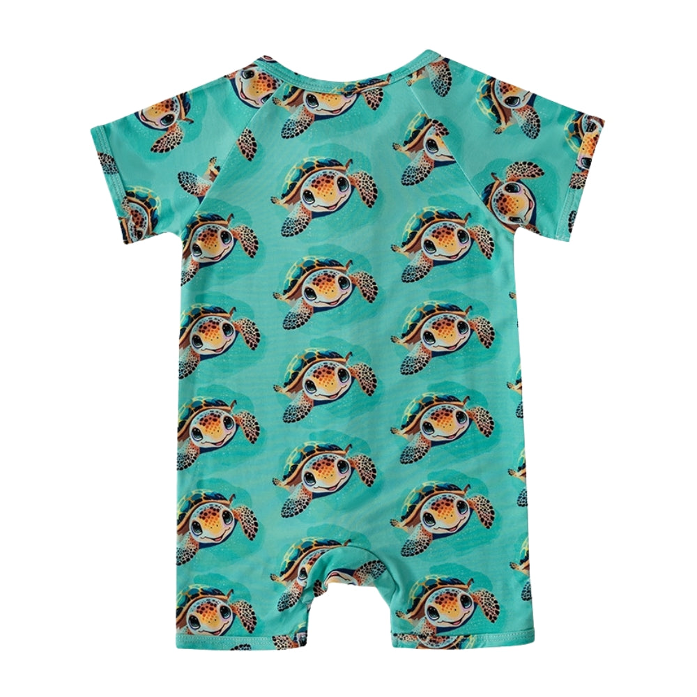 Adorable barboteuse d'été pour bébé tortue de mer