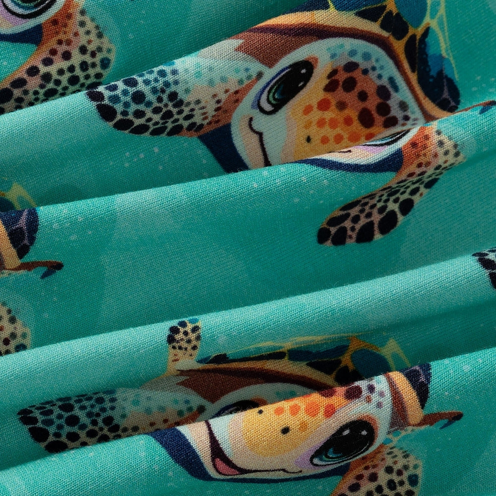 Adorable barboteuse d'été pour bébé tortue de mer