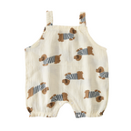 Animal and Fruit Prints Sleeveless Baby Romper
