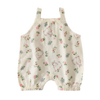 Animal and Fruit Prints Sleeveless Baby Romper