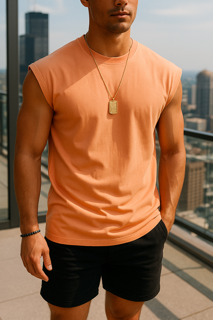 Men's Casual O-Neck Sleeveless Tank Top