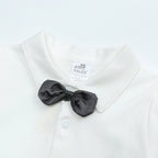 Ensemble bébé gentleman : gilet et pantalon avec nœud papillon