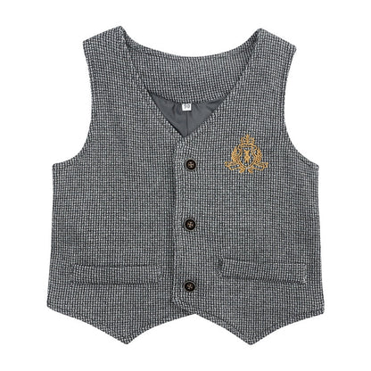Baby Gentleman Bow Tie Vest and Pants Set
