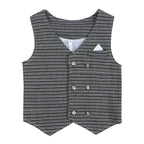 Ensemble bébé gentleman : gilet et pantalon avec nœud papillon