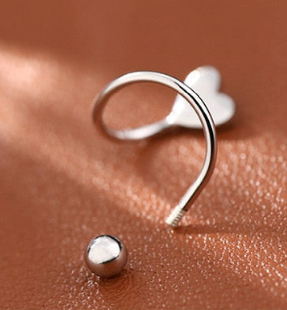 Boucles d'oreilles en forme de cœur 