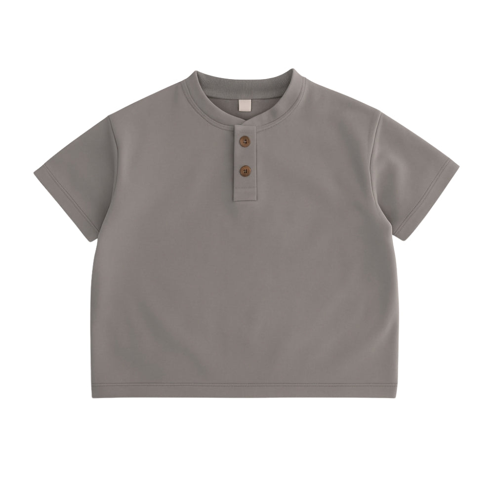 Boys Cotton Henley Shirt