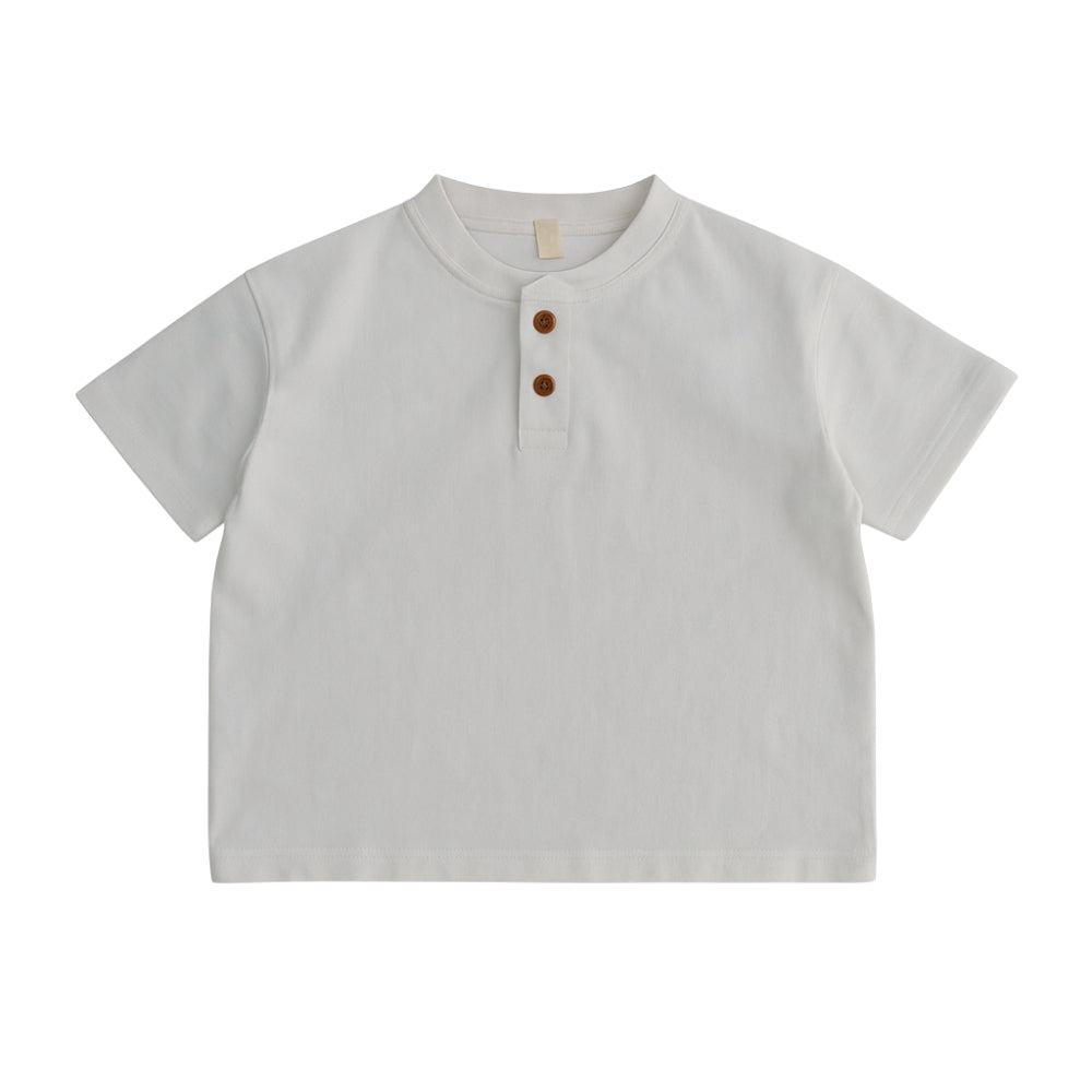 Boys Cotton Henley Shirt
