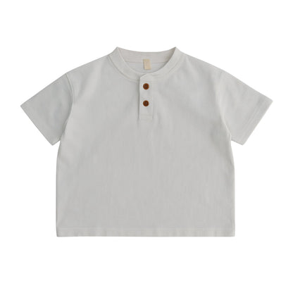 Boys Cotton Henley Shirt