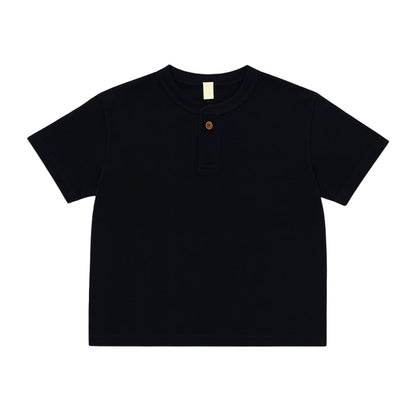 Boys Cotton Henley Shirt