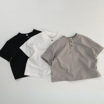 Boys Cotton Henley Shirt