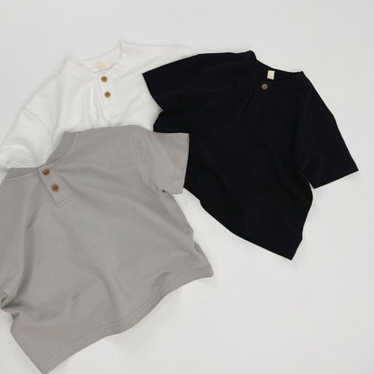 Boys Cotton Henley Shirt