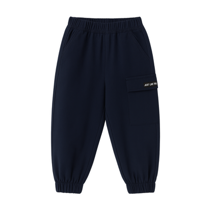 Boys Cotton Cargo Jogger Pants