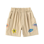 Short cargo pour garçon avec détails amusants en patch